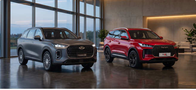Автомобили Chery в автосалоне